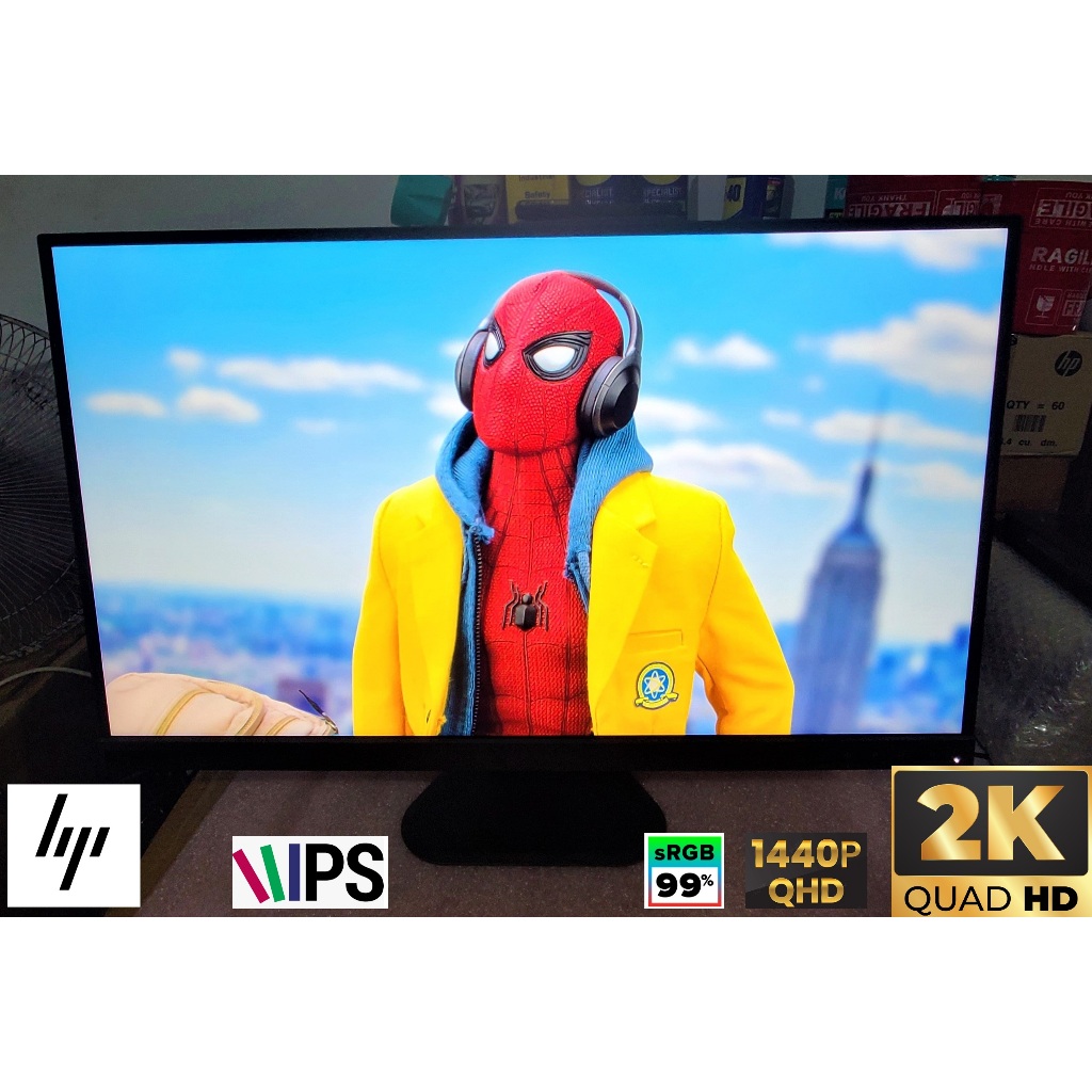 HP 27 1440p 2K Reso QHD Frameless IPS Gaming Monitor 75hz 99 SRGB