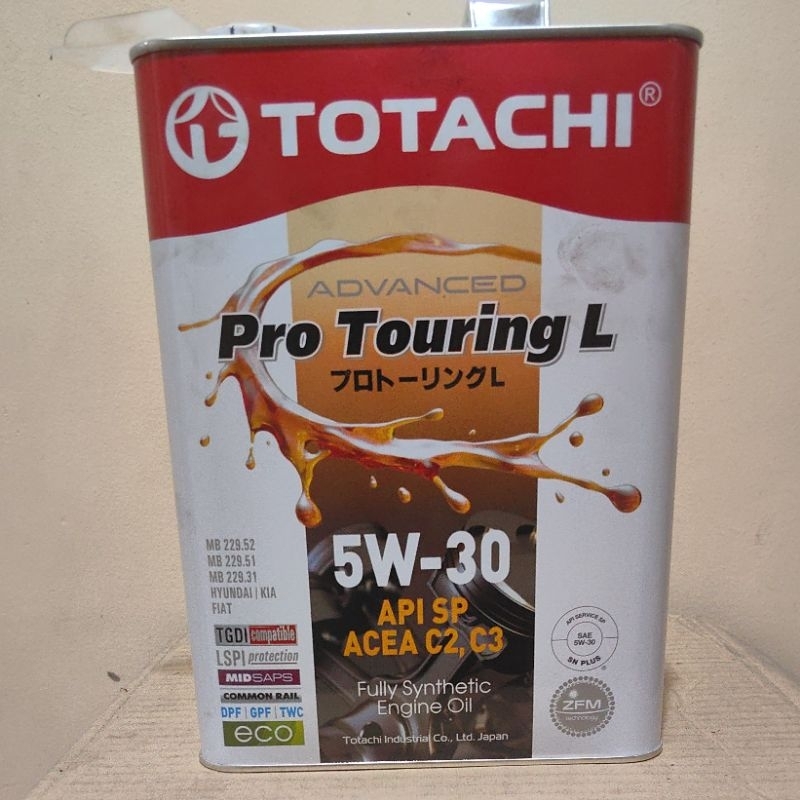 Totachi Pro Touring L 5w30 Fully Synthetic 4 Liters Shopee Philippines