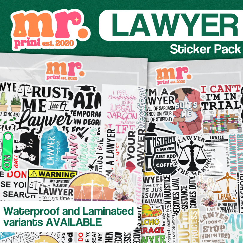 Lawyer Stickers Attorney Juris Doctor Waterproof Stickers Shopee