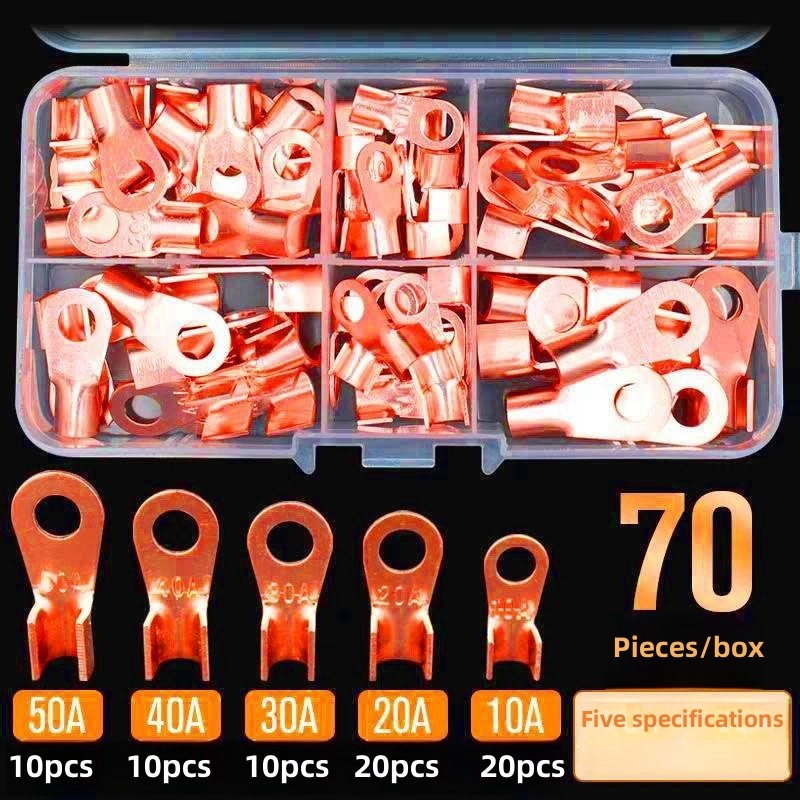 OT Open Copper Nose Battery Cable Connector Heavy Duty 70 Boxes