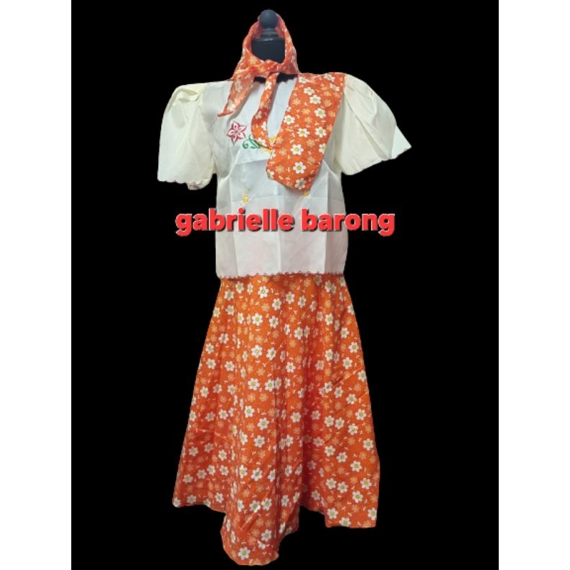 Filipiniana Linggo Ng Wika Palda Blouse 1 Set For Adult Shopee