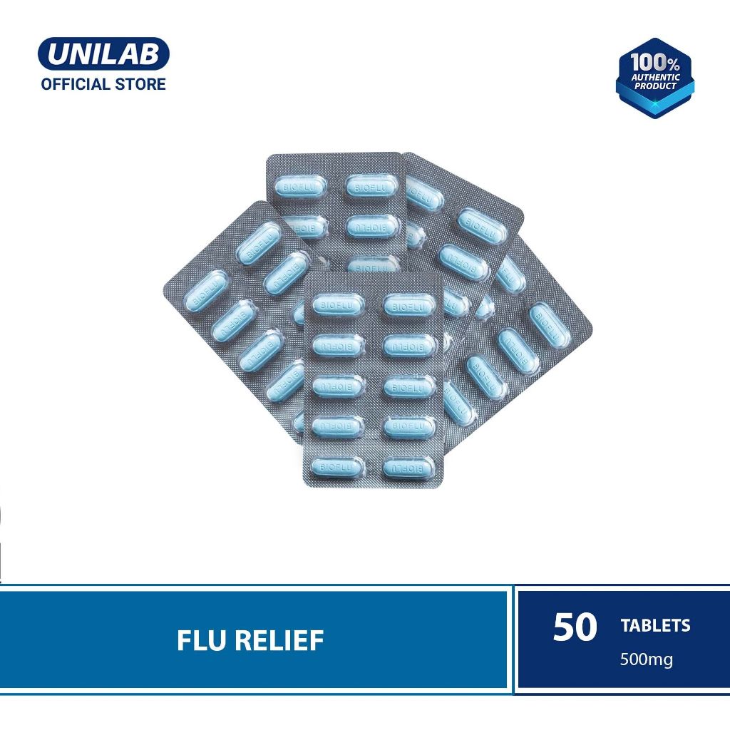 Unilab Bioflu Tablets Relief Of Flu And Other Symptoms Like Fever