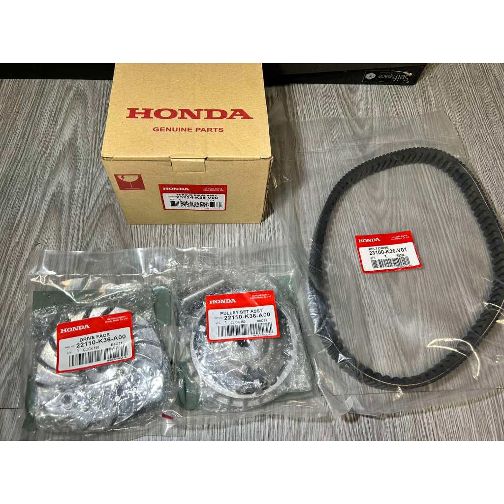 Cvt Set Honda Click Ver Ver Torque Drive Assembly Vbelt