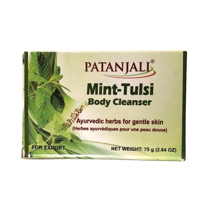 Patanjali Mint Tulsi Body Cleanser Mint Holy Basil Ayurvedic Bath