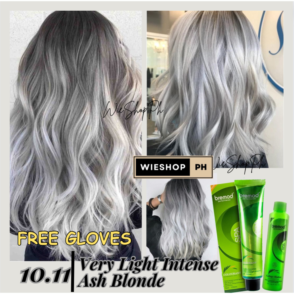 Bremod 10 11 Very Light Intense Ash Blonde Hair Color Set With Oxidizer