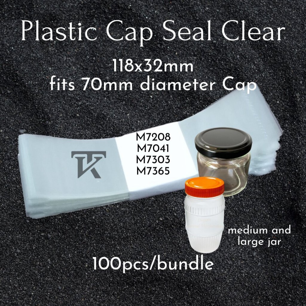 Shrinkable Plastic Cap Seal Clear Sold By Pcs Per Bundle Shopee