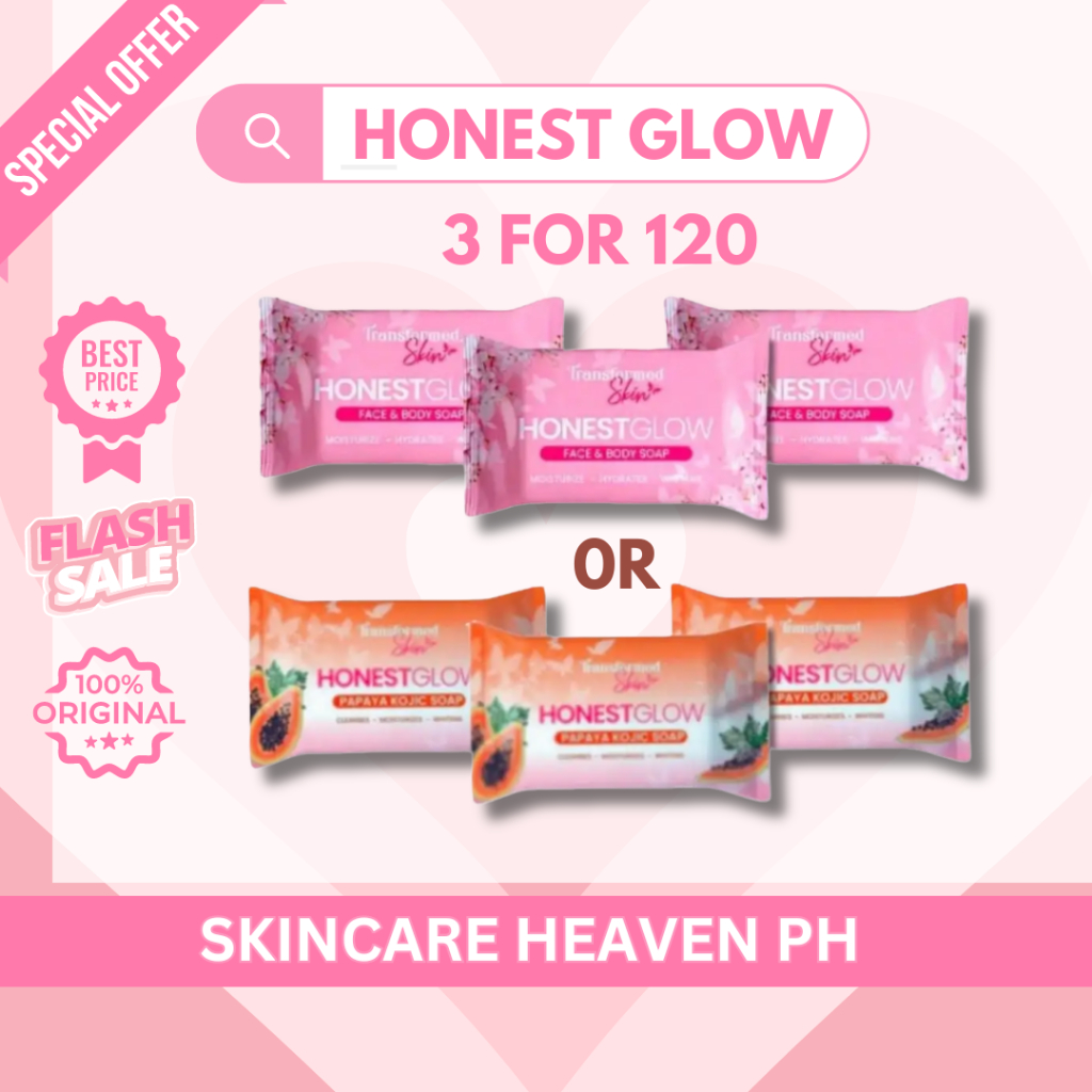 Honest Glow Kojic Papaya Whitening Soap Faca And Body Glass Skin Soap