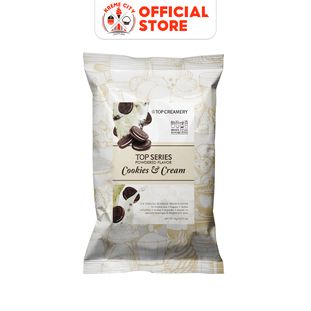 TOP Creamery Top Series Cookies And Cream Powdered Flavor Beverage