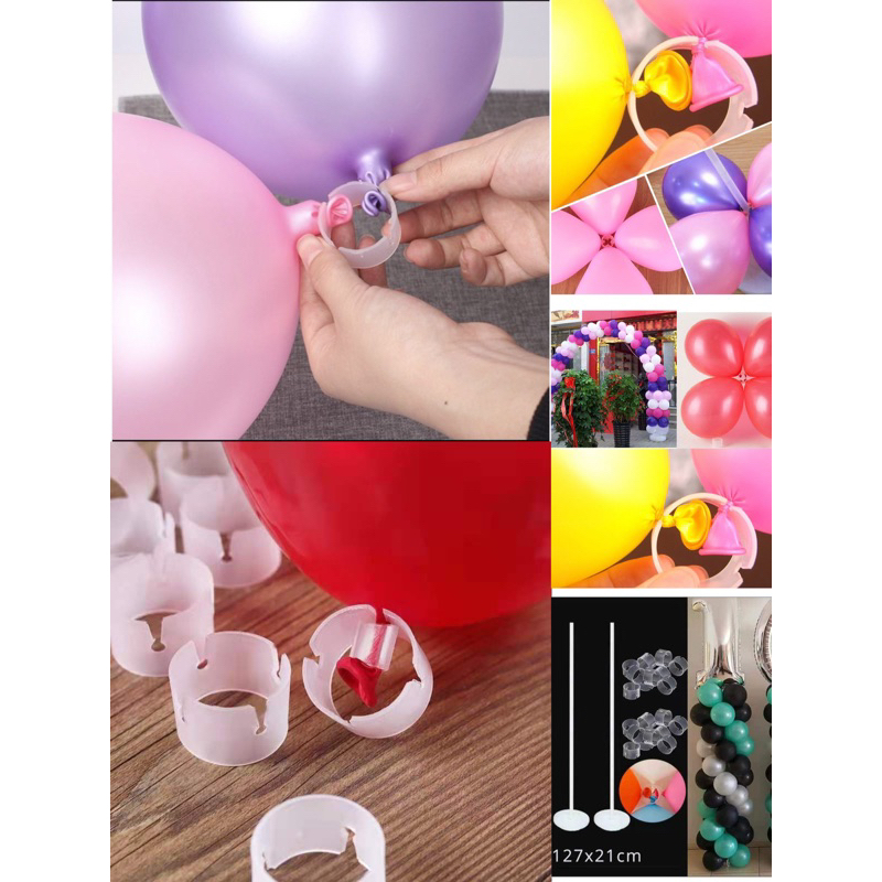 Js Pcs Balloon Arch Stand Connectors Clip Ring Buckle Wedding