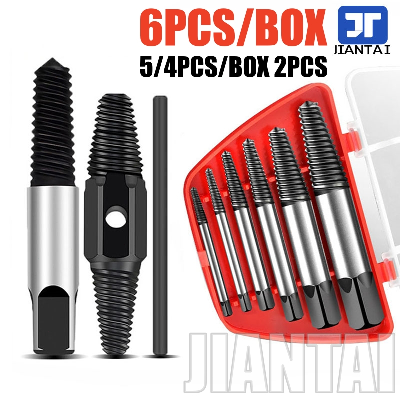 Pcs Screw Extractor Broken Bolt Damaged Screw Extractor Remover Set