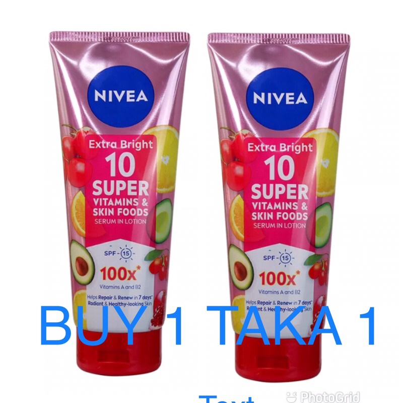 Nivea Extra Bright Super Vitamins Skin Food Serum In Lotion Ml