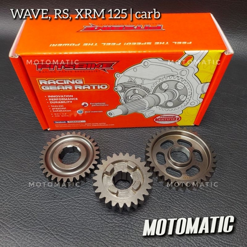 WAVE RS XRM 125 110 Carb Transmission Gear Set 1 2 4th Shopee