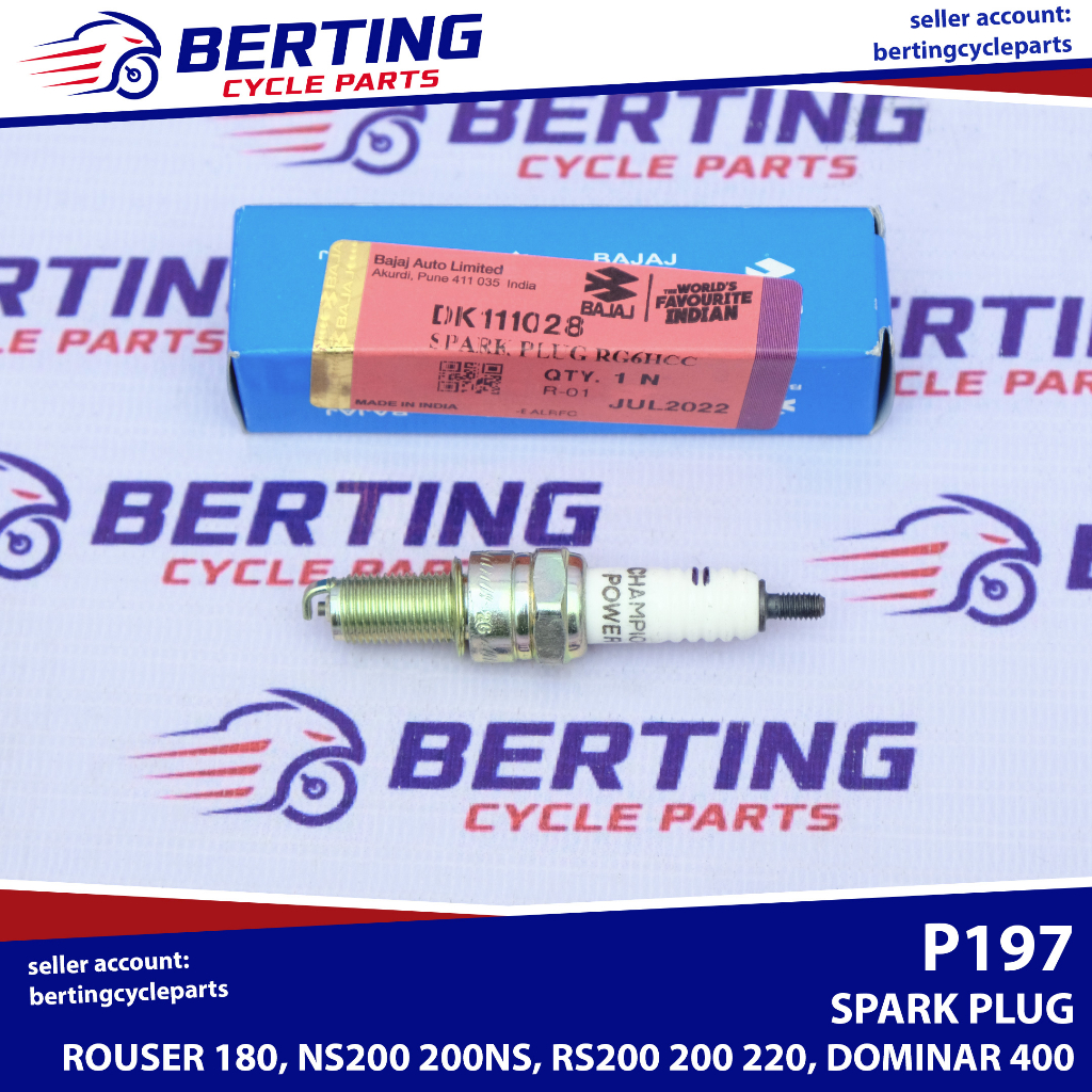 SPARK PLUG Rouser 180 NS200 200NS RS200 200 220 Dominar 400 Genuine