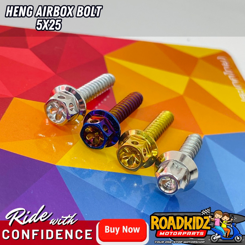 HENG AIRBOX BOLT NMAX AEROX MIO 5x25 Shopee Philippines