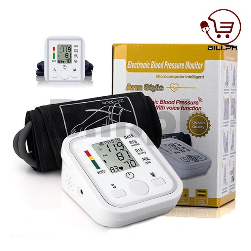 Automatic Upper Arm Blood Pressure Cuff Monitor Pulse Rate Bp Machine