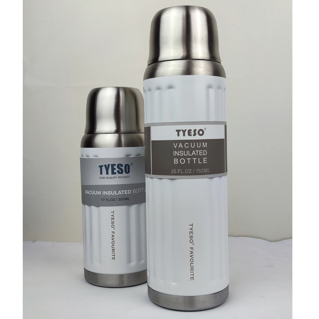 Tyeso Tumbler Vacuum Insulated Classic Stripe Stainless Steel Thermos