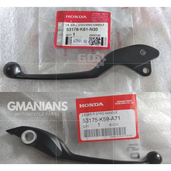 GENUINE HANDLE LEVER FOR HONDA CLICK 150 V2 53175 K59 A71 53178 K81