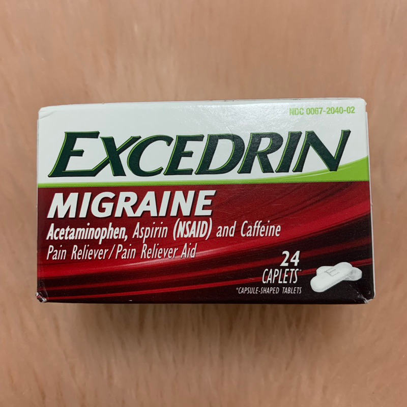 Excedrin Migraine Relief Caplets 24 Count Shopee Philippines