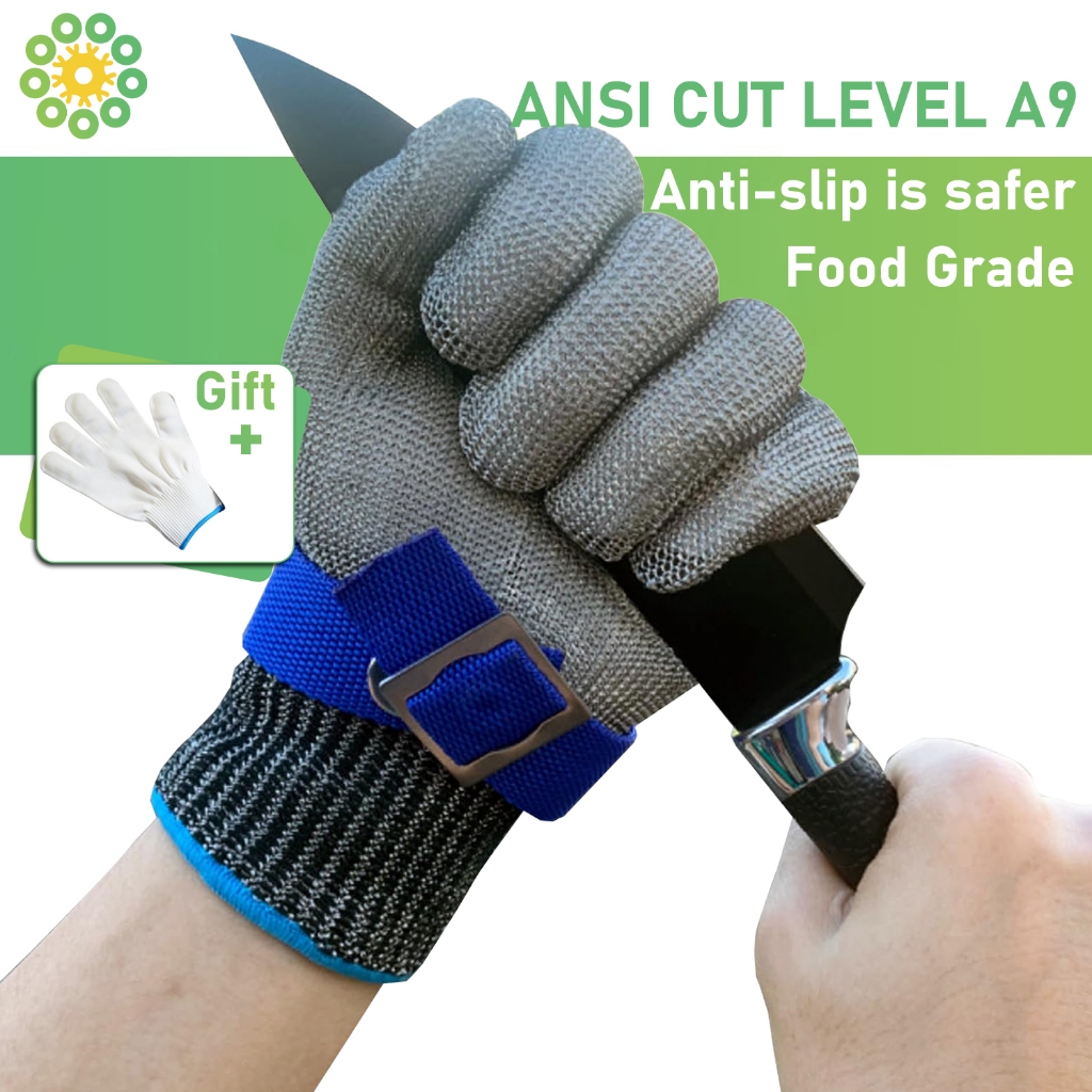 Greenartery Level Cut Resistant Stainless Steel Gloves Metal Mesh