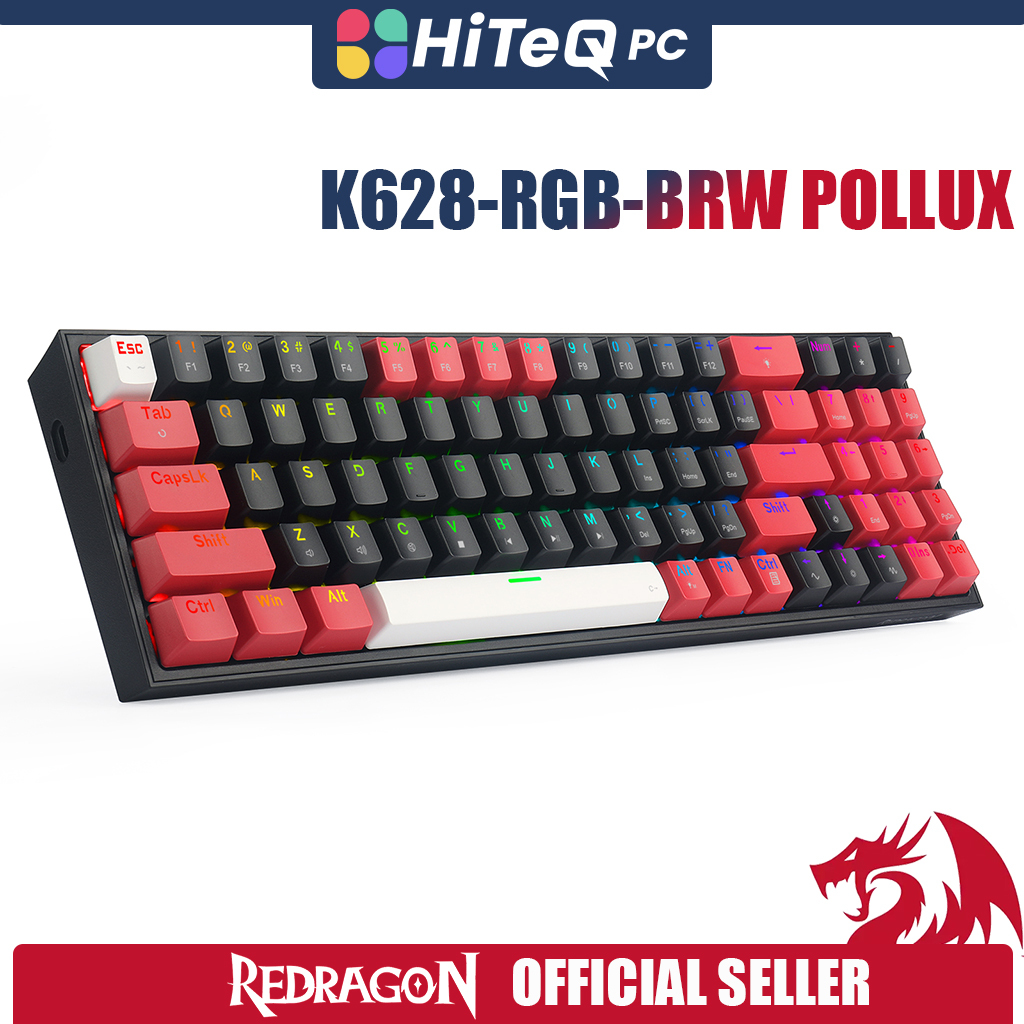 HiteqPC Redragon Pollux K628 RGB BRW Wired Mechanical Keyboard