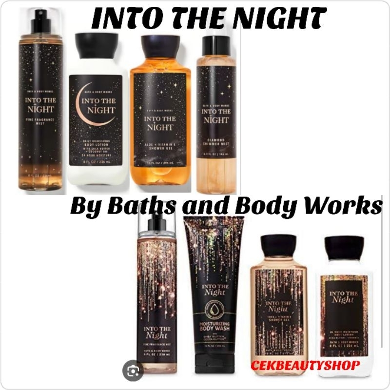 BBW INTO THE NIGHT BATHS AND BODY WORKS BODY CREAM MOISTURIZING BODY