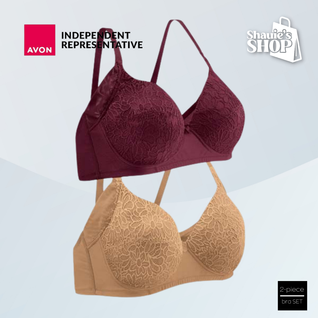 AVON Marissa Non Wire Smoothing Lifting 2 Pc Bra Set Shopee Philippines