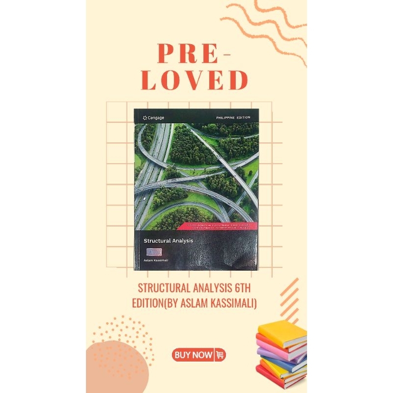 Structural Analysis 6th Edition By Aslam Kassimali Shopee Philippines