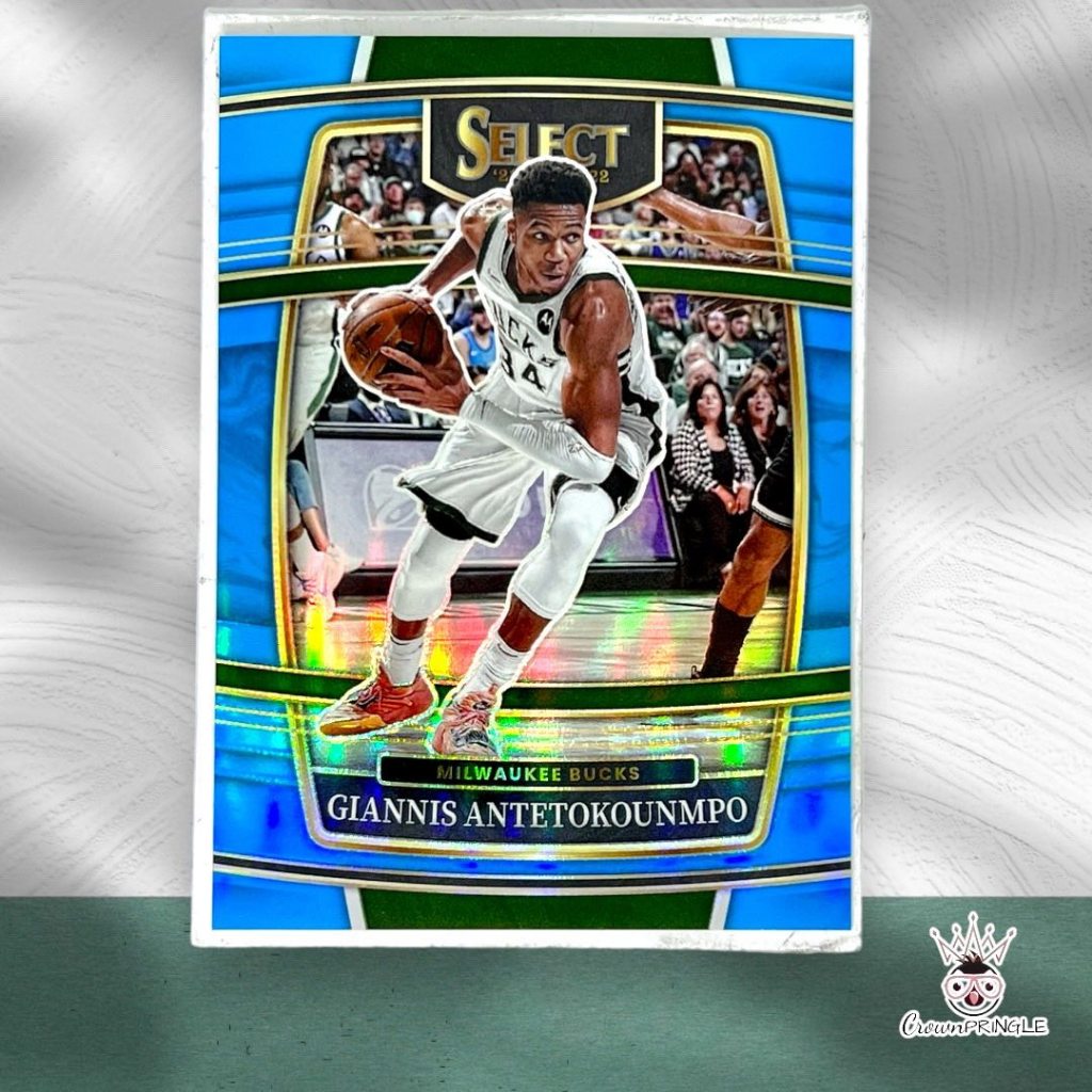 Select Concourse Light Blue Prizm Numbered Giannis