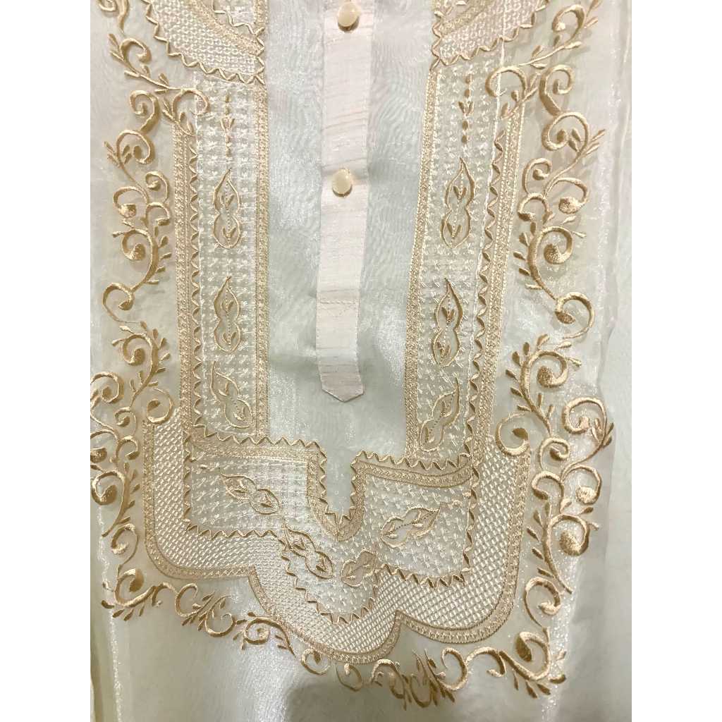 Barong Tagalog Pi A Organza With Lining Made In Lumban Shopee Philippines