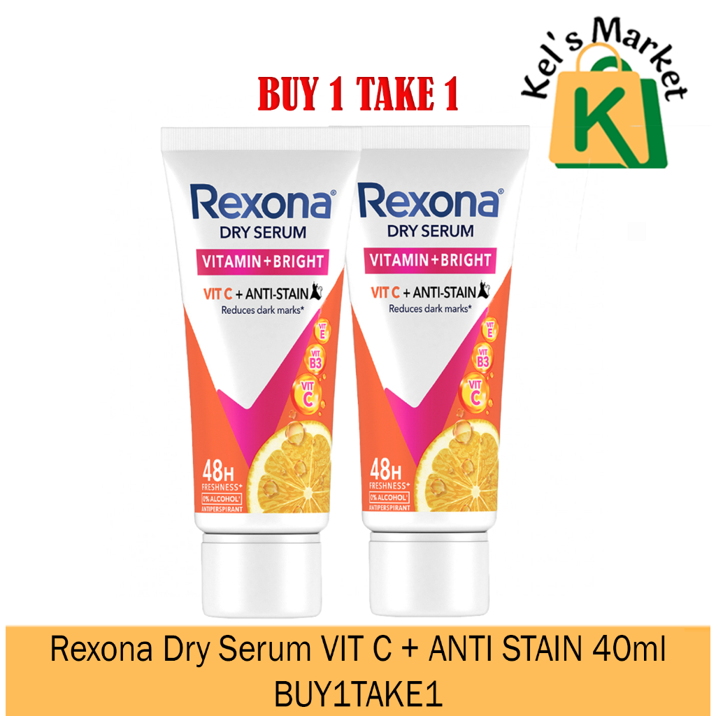 BUY 1 TAKE 1 Rexona Dry Serum Vitamin Bright VIT C ANTI STAIN Anti