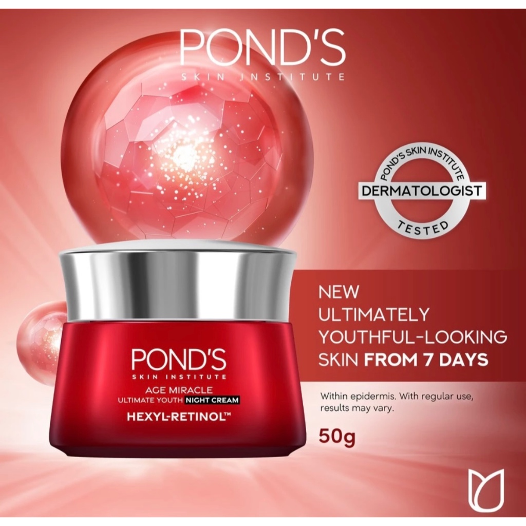 Ponds Age Miracle Ultimate Youth Night Cream X Hexyl Retinol G