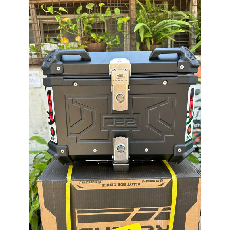 SEC ALLOY TOP BOX 45Liters With Backrest Baseplate Shopee Philippines