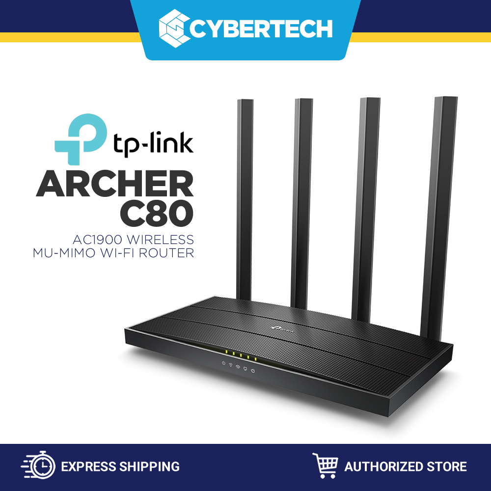 Cybertech TP Link Archer C80 AC1900 Wireless MU MIMO Wi Fi Router