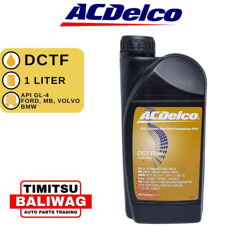 Acdelco Fully Synthetic Dual Clutch Transmission Fluid Dct Liter