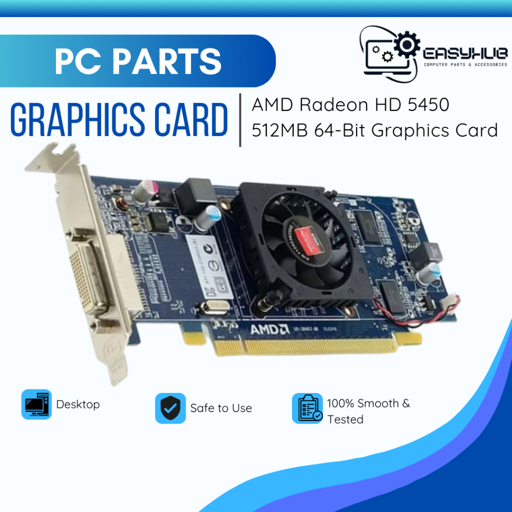 Amd Radeon Hd Mb Bit Ddr Graphics Card For Desktop Used