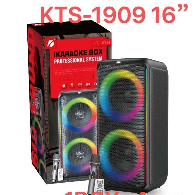 Biggest Dual Size Portable Bluetooth Karaoke Speaker W Bass