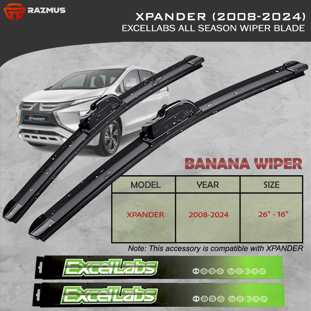 Mitsubishi XPANDER 2008 2024 26 16 Excellabs Front Wiper Blade All