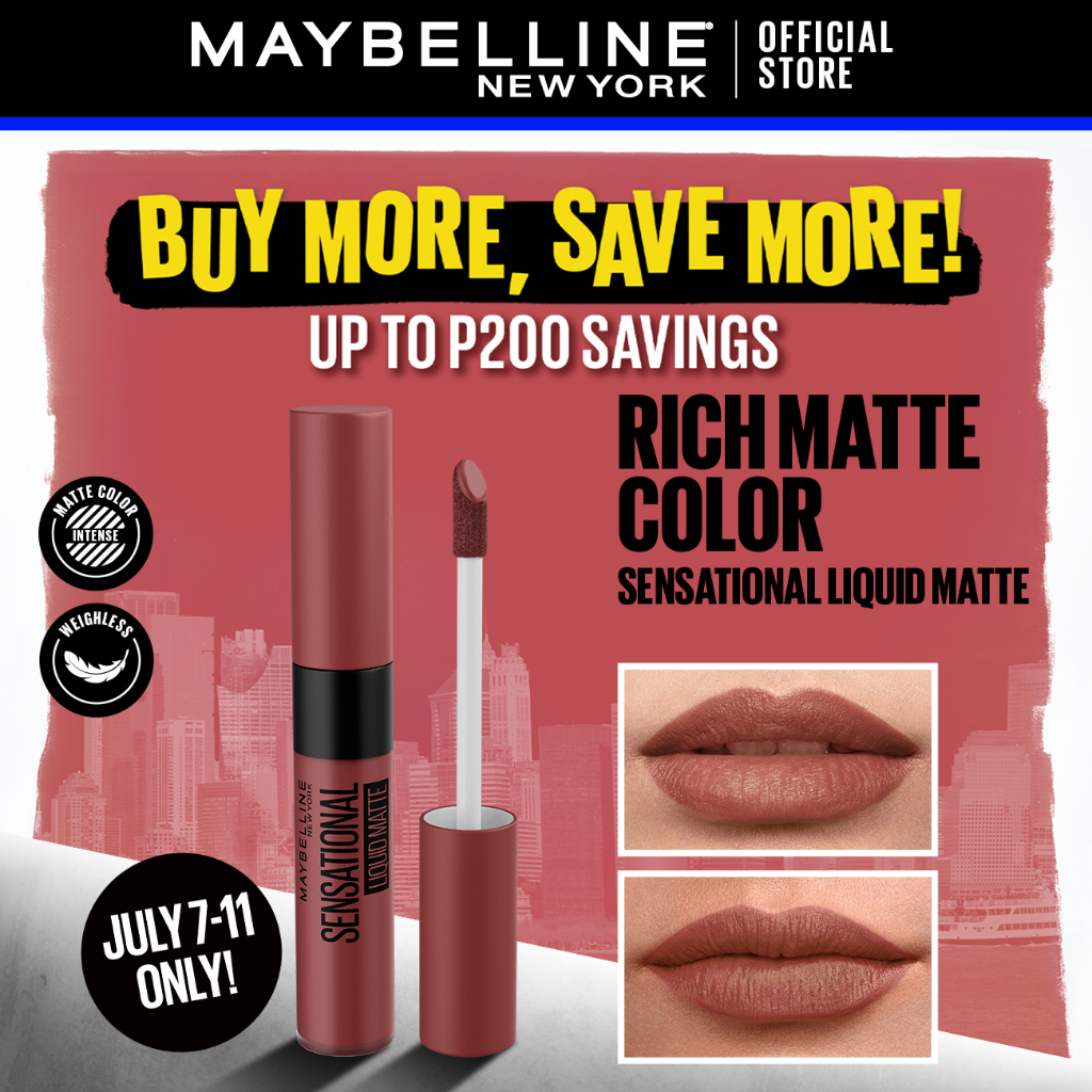 Maybelline Sensational Liquid Matte Lip Tint Long Lasting