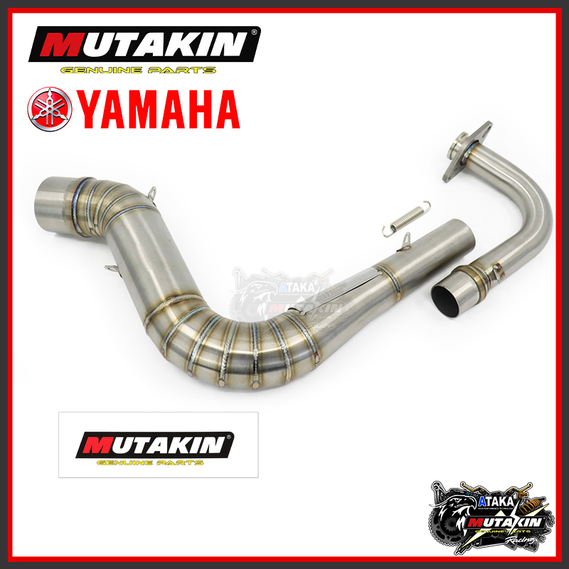 MUTAKIN YAMAHA 28MM 51MM Big Elbow Pipe Mio M3 Mio I 125 Stainless