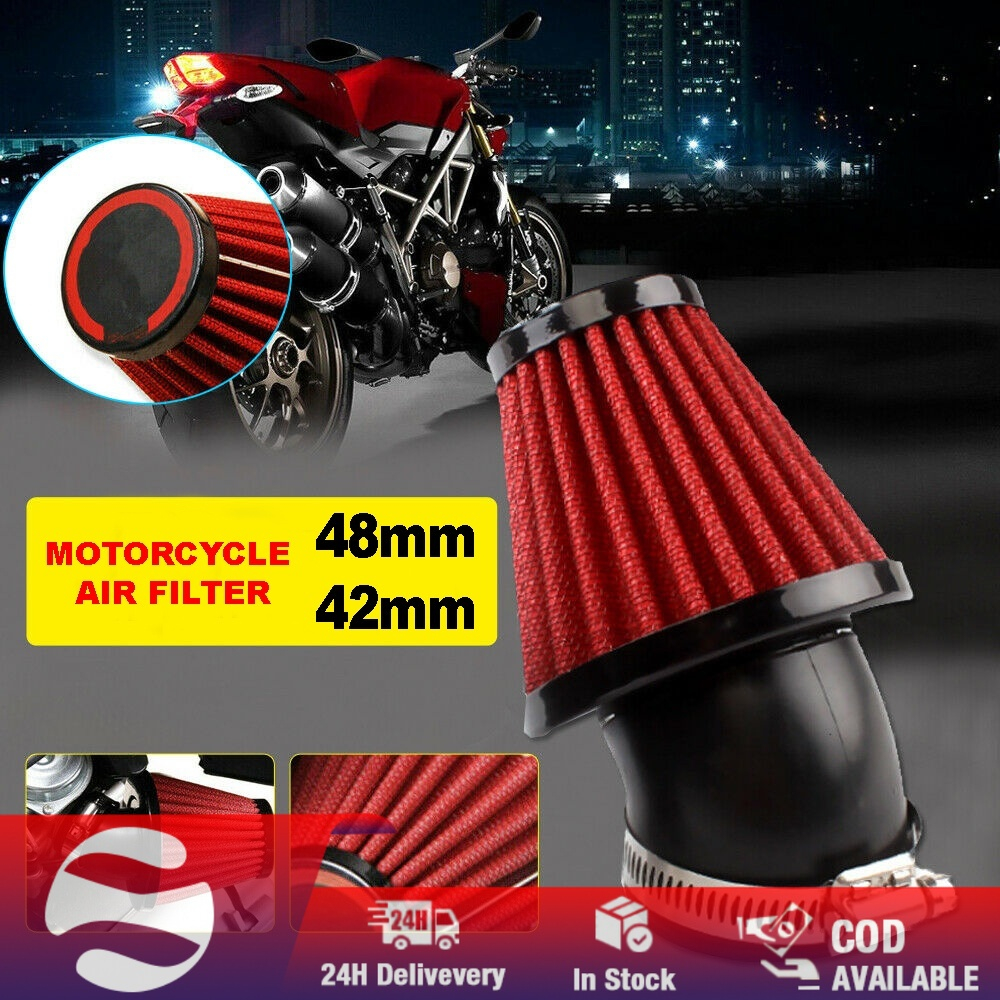 Motorcycle Air Filter Mm Mm Mm Mm Cleaner Clamp On Degree