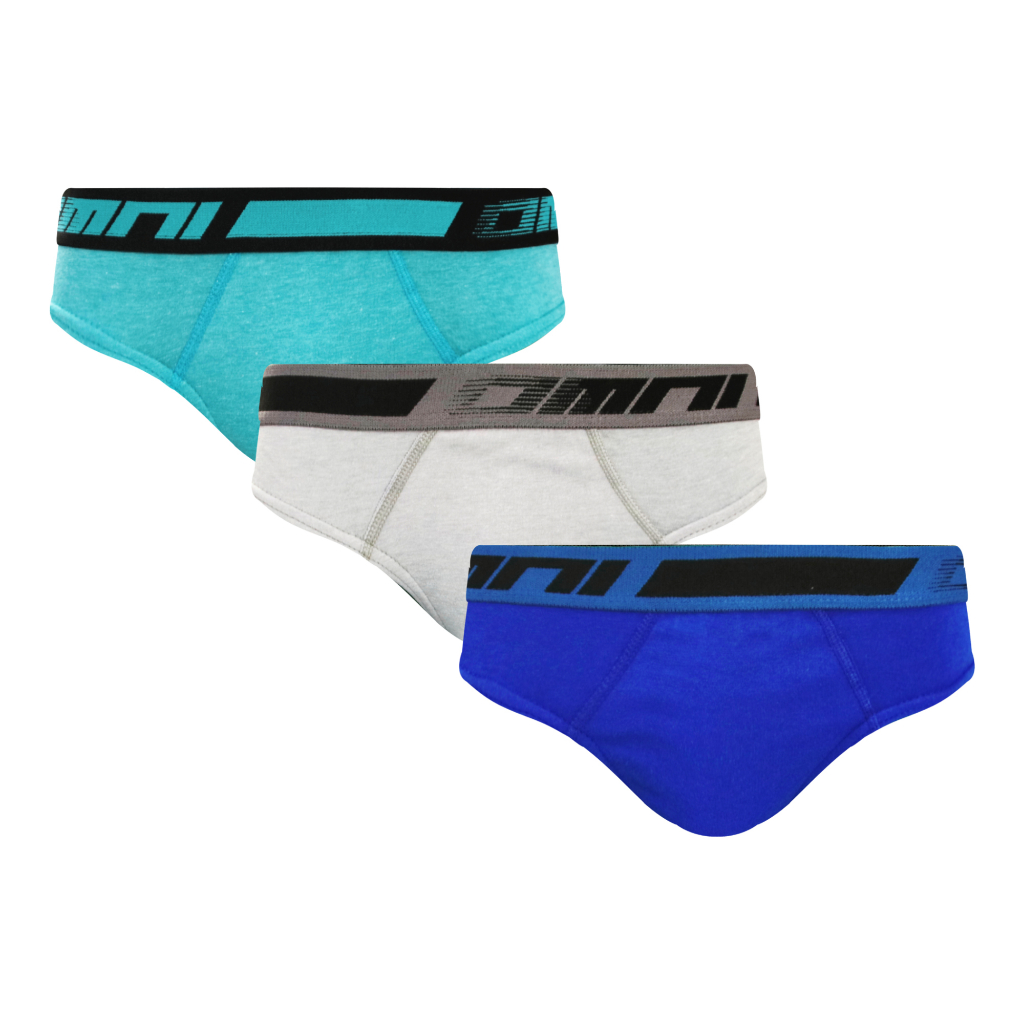 OMNI By SO EN Men S 3in1 Ryker Collection Cotton Bikini Outside Briefs