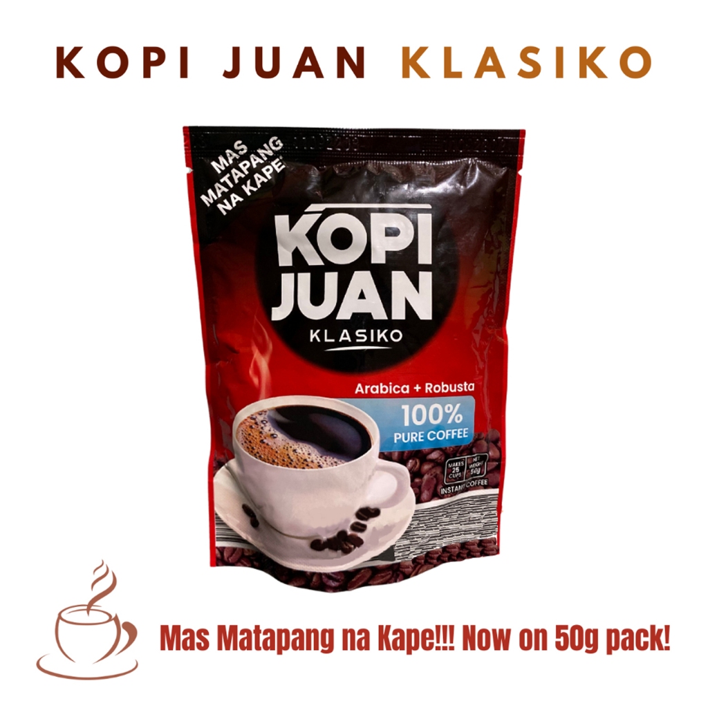 Kopi Juan Klasiko G Arabica Robusta Pure Coffee Shopee