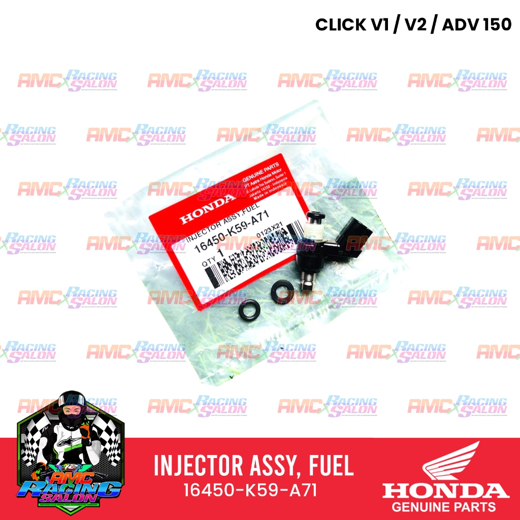 HONDA GENUINE INJECTOR ASSY FUEL 16450 K59 A71 CLICK V1 V2 ADV150