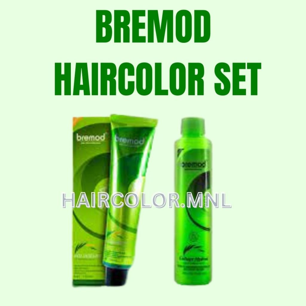 Bremod Light Coppe Blonde Hair Color Set With Oxidizer Ml