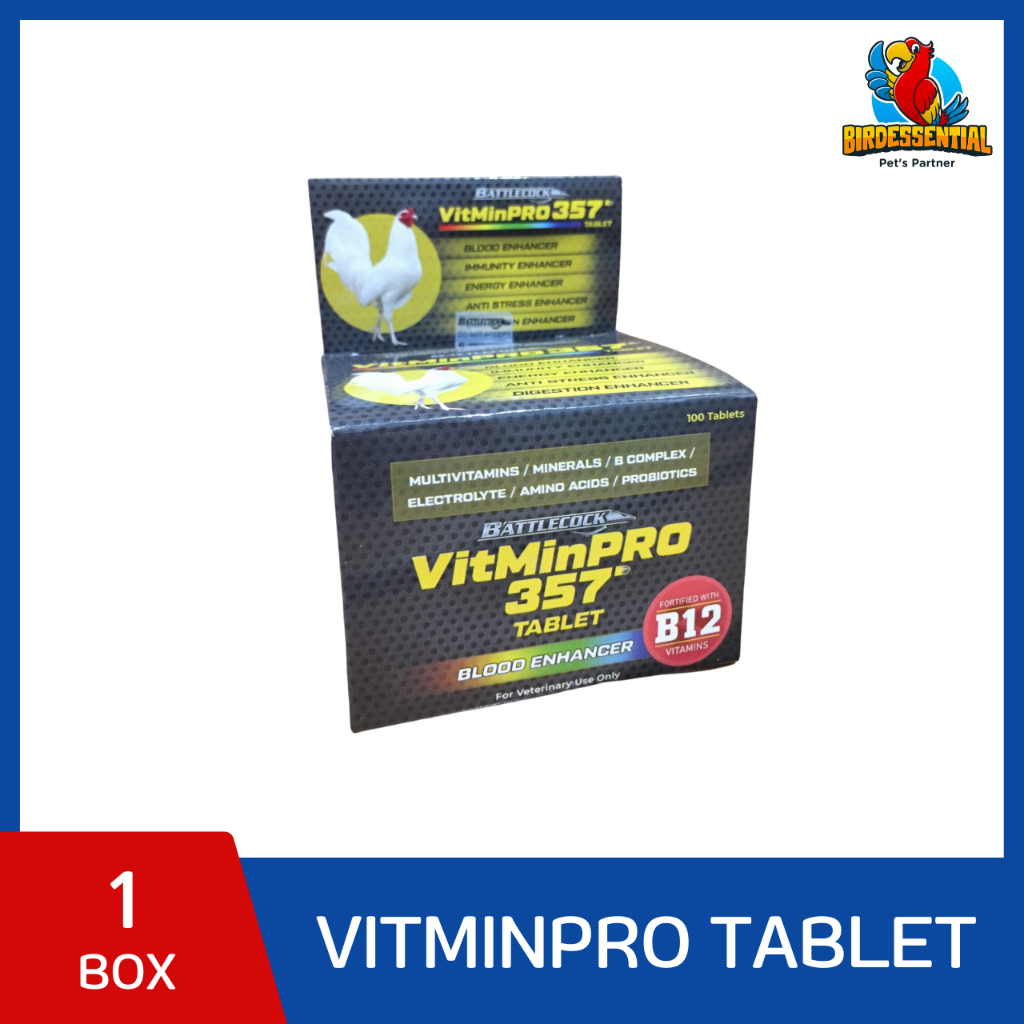 Battlecock VitminPro Health Enhancer Tablet 100pcs 1box Shopee