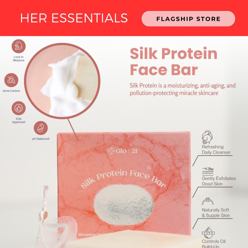 Glo Silk Protein Face Bar Soap With Goat Milk Shopee Philippines