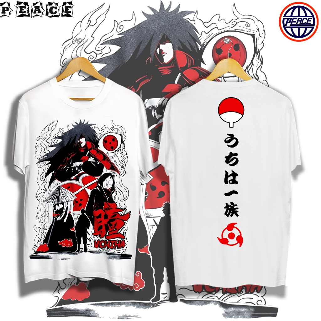 Peace Anime Shirt Men S T Shirt Naruto Uchiha Madara Printed Unisex