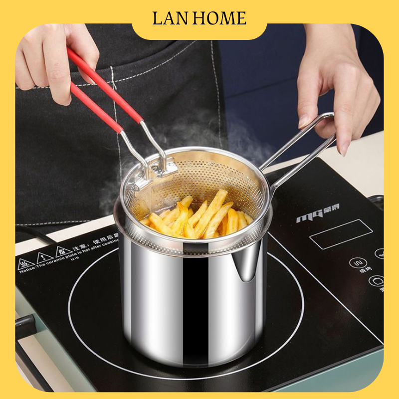 Pcs Deep Fryer Stainless Steel Deep Fryer Pot Tempura French Fries