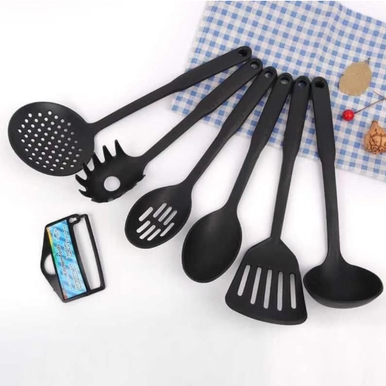 Six Piece Set Non Stick Spatula Spoon Set Cooking Spatula Spoon Tool