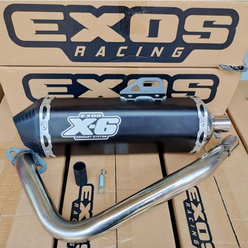 NEW EXOS PIPE X6 For HONDA CLICK V2 V3 GAME CHANGER Shopee